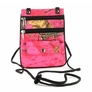 REALTREE Pink Camo Camouflage Small Crossbody Purse Bag Cute & Compact NWT